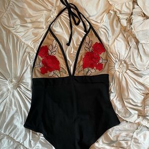 Black and Tan bodysuit